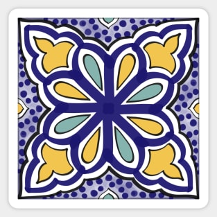 Geometric portuguese tile Sticker